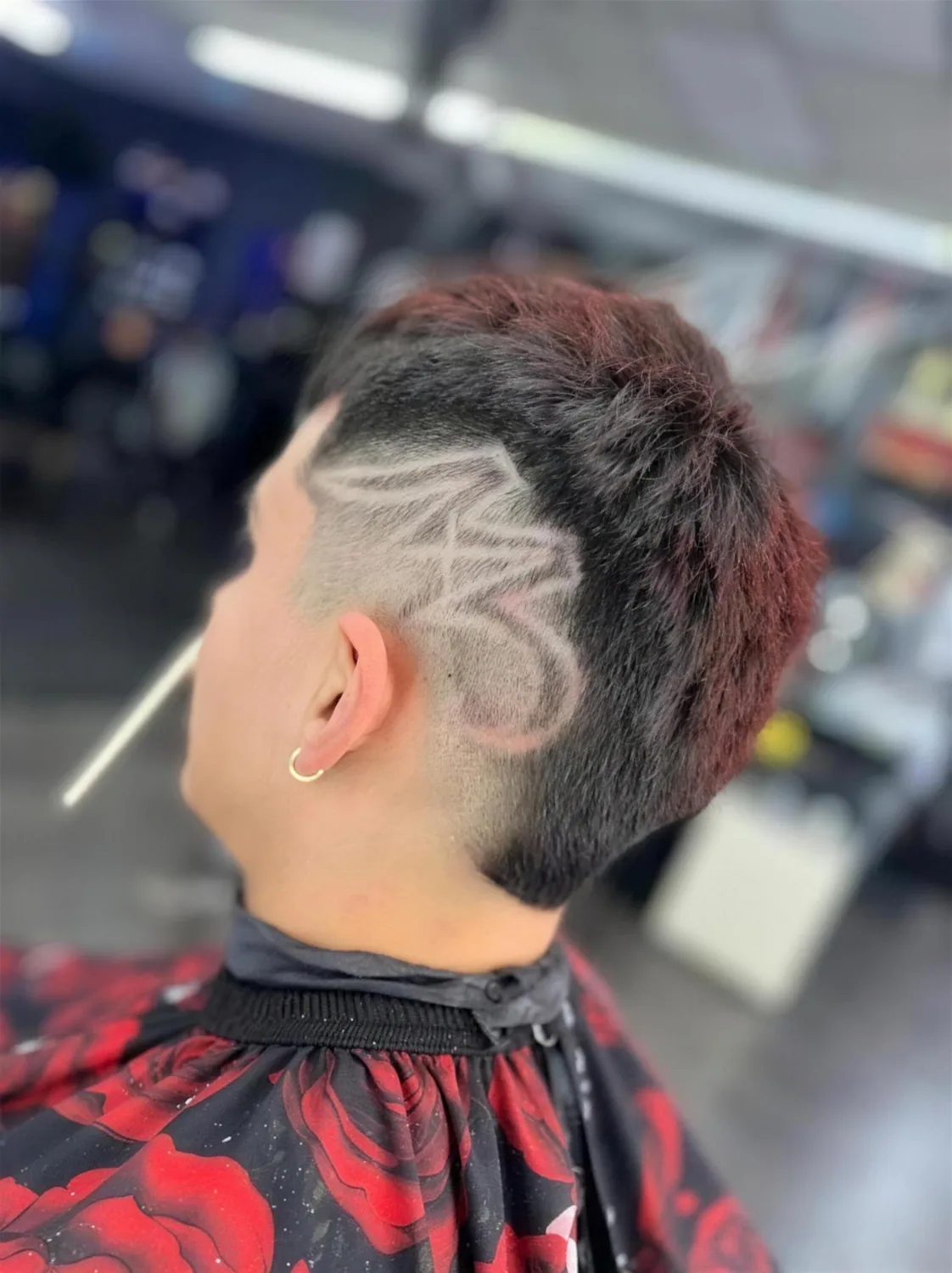 Custom hair design with color by House of Fadez